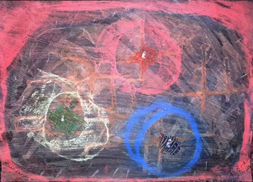 Abstract painting: Boundaries